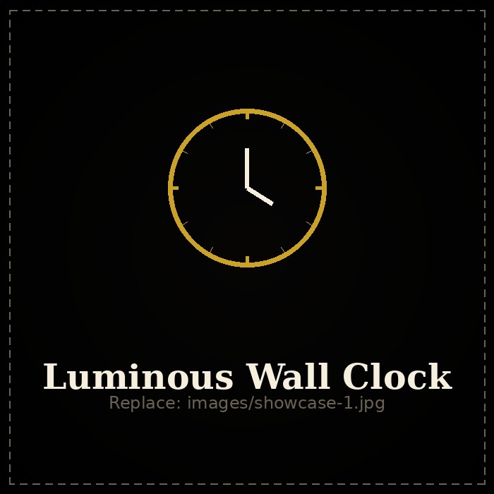 Luminous dial wall clock