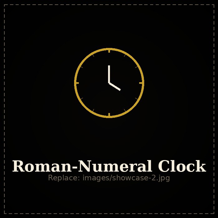 Classic Roman-numeral wall clock