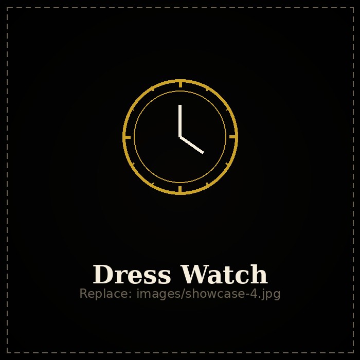 Slim analog dress watch